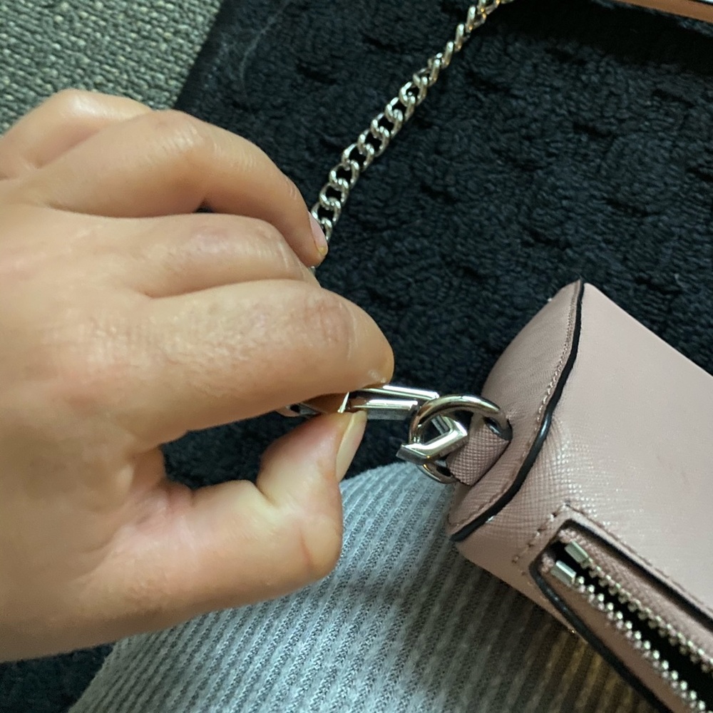 Blush and Silver Rebecca Minkoff Crossbody - Picture 6 of 6